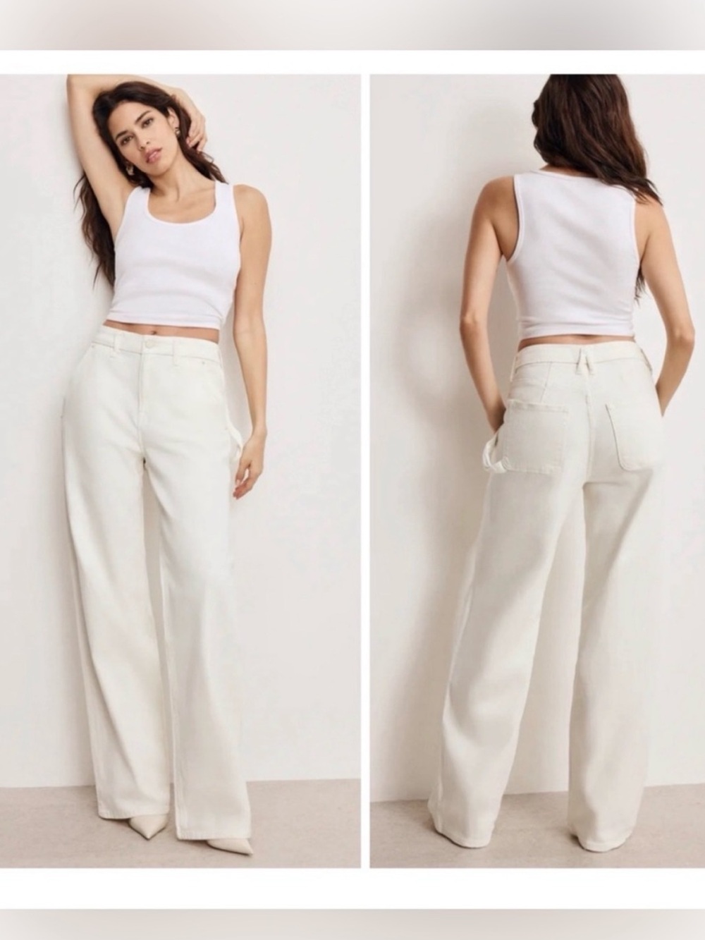 Good American Good 90s
Relaxed Carpenter Jeans- Cloud
White
